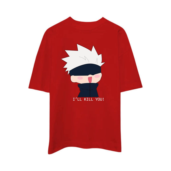 I’LL KILL YOU – Gojo Satoru Anime Oversized T-shirt